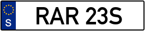 Trailer License Plate